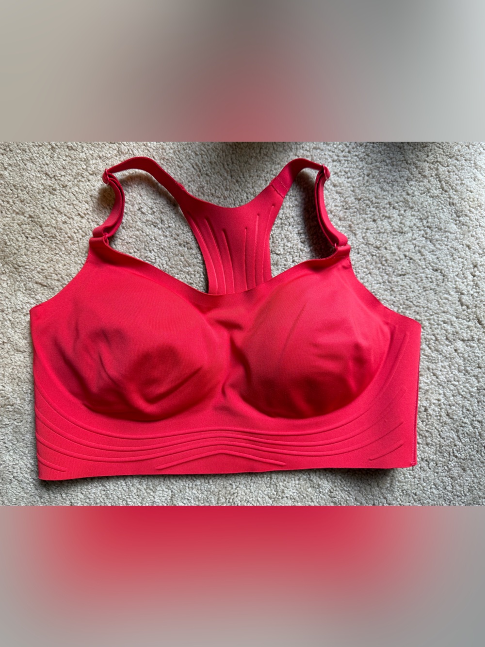all in motion Red Padded Racerback Sports Bra